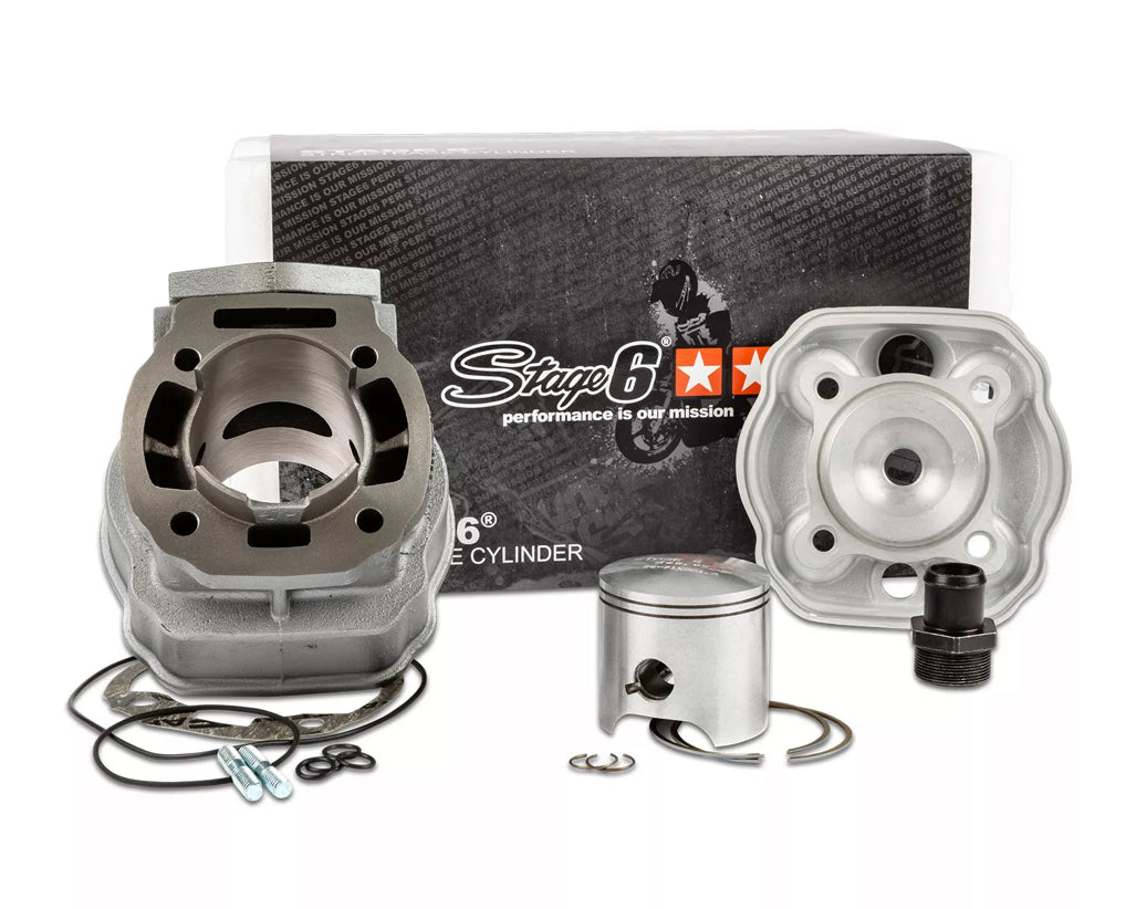 KIT CYLINDRE STAGE6 STREETRACE 77 FONTE DERBI EURO 3 ET 4