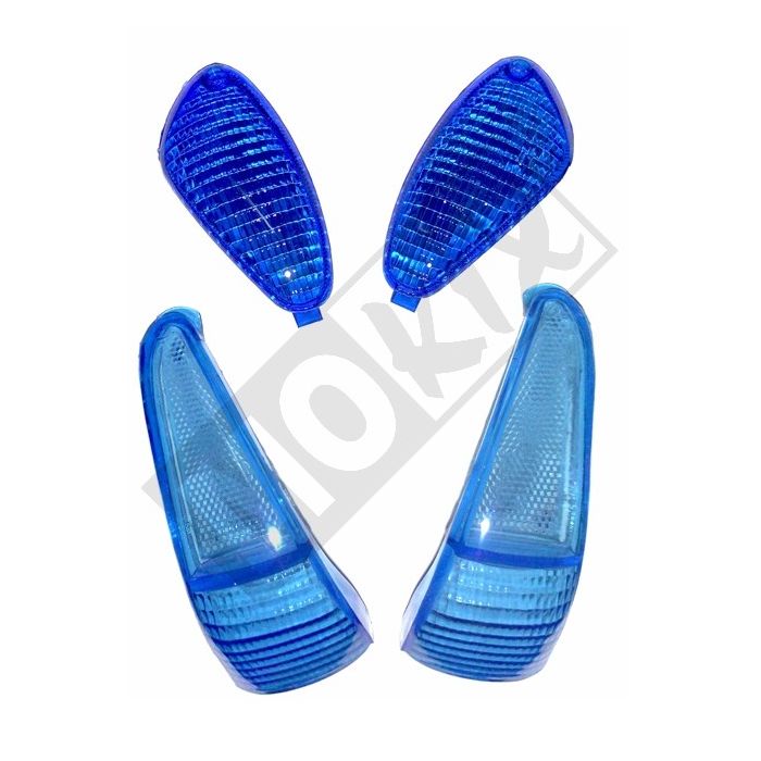 Jeu de verres clignotants Gilera Runner bleu-86458