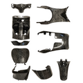 Kit carénage intérieur Piaggio Zip 2000 forged carbon zip 4T , zip sp