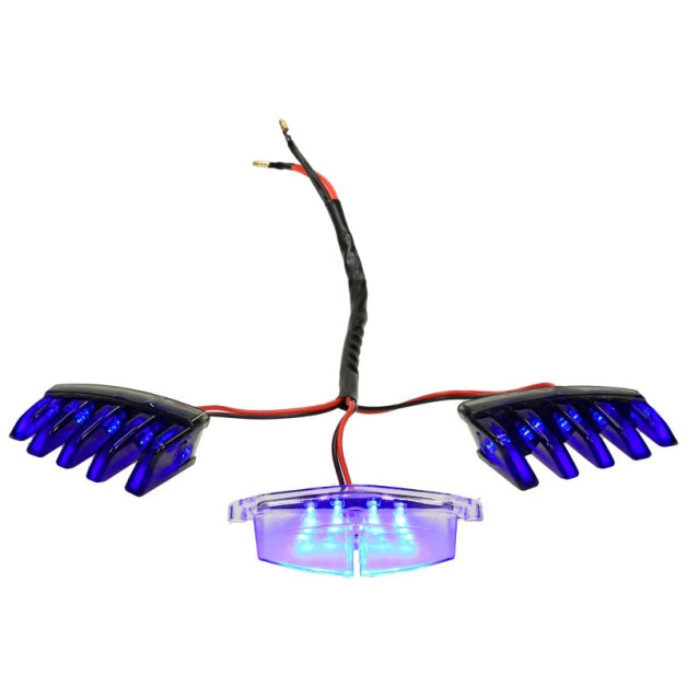 Éclairage face avant LED Piaggio Zip 2000 SP bleu clair