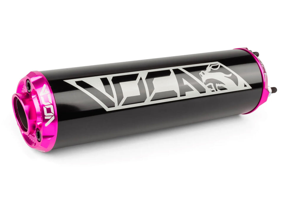 SILENCIEUX VOCA ALU CNC NOIR ET ROSE