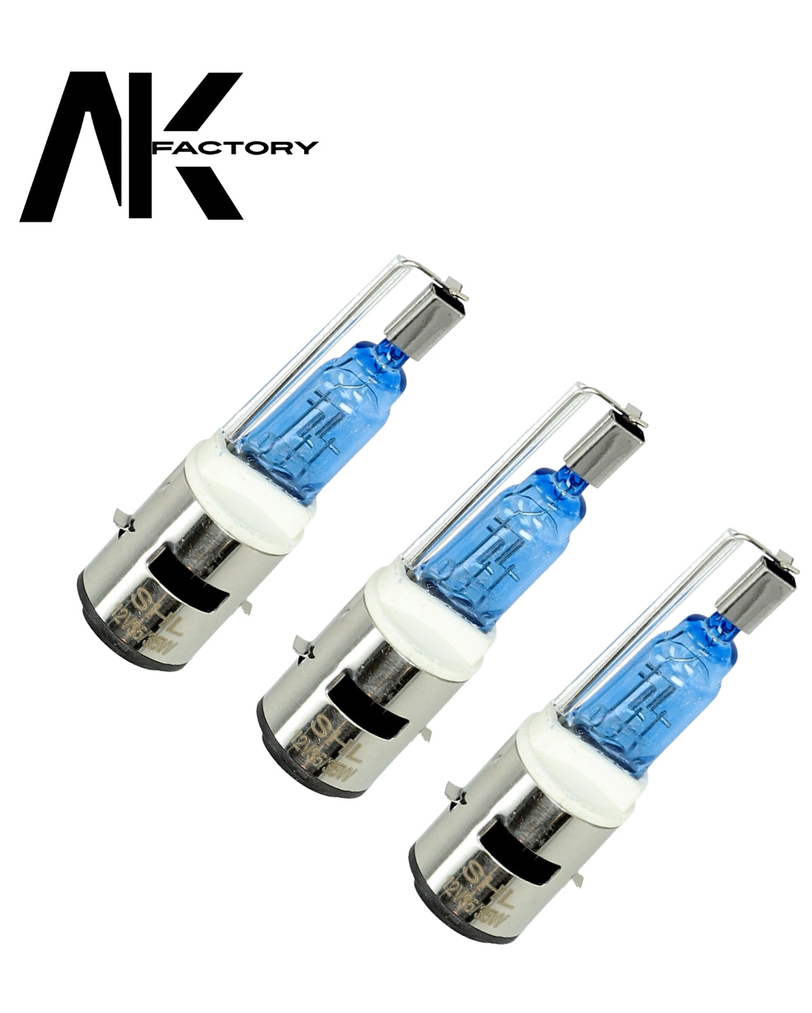 Lampe 12V 35/35W BA20D look xénon lot de 3