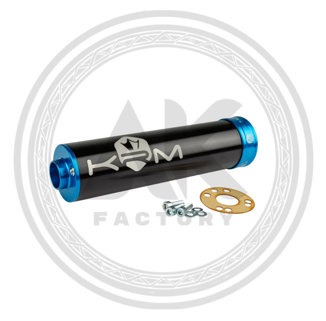 SILENCIEUX D'ÉCHAPPEMENT KRM NOIR / BLEU
