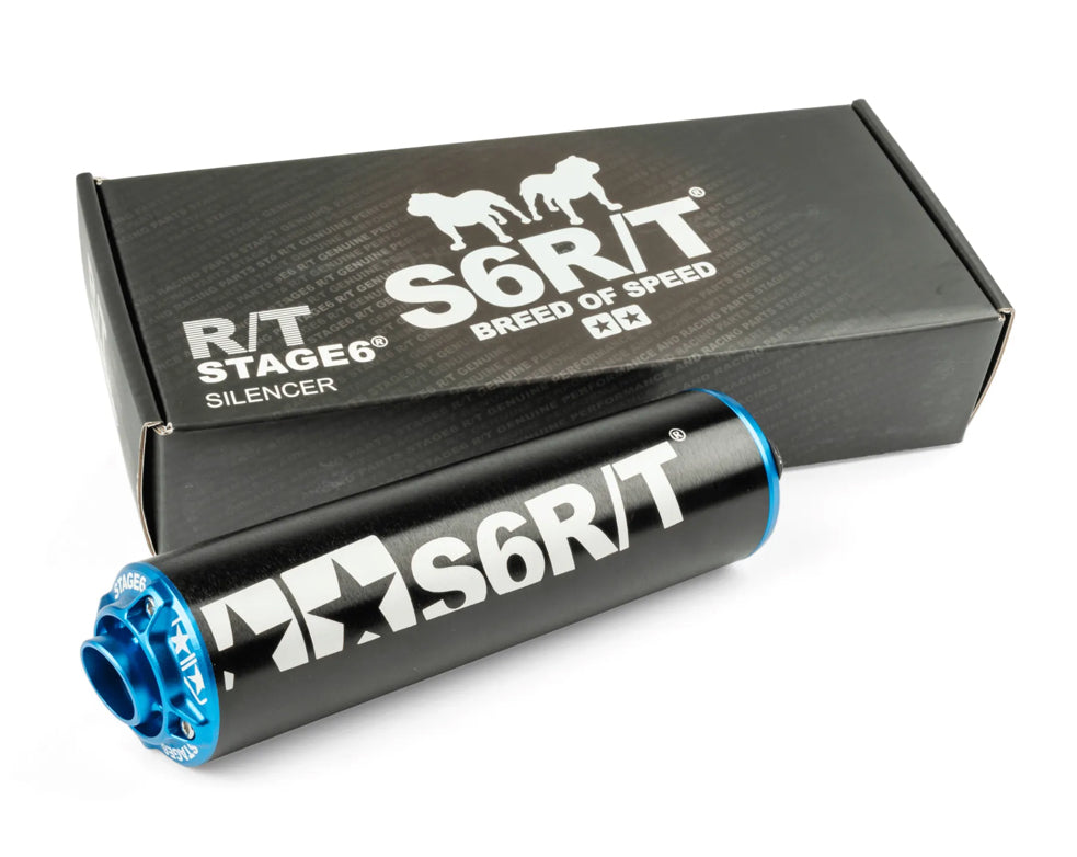 SILENCIEUX D'ÉCHAPPEMENT STAGE6 R/T NOIR ET BLEU