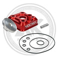 Culasse modulaire VOCA Race Head RAW, Plot de culasse vierge, Yamaha DT LC/D - rouge