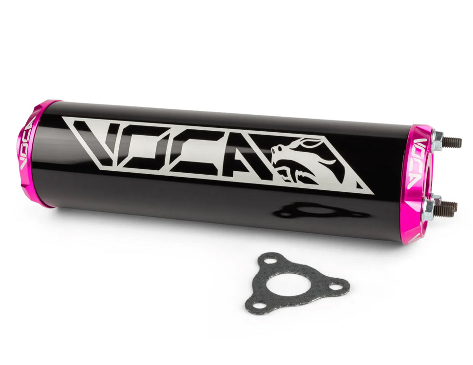SILENCIEUX VOCA ALU CNC NOIR ET ROSE