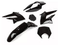 KIT CARÉNAGE STR8 DERBI DRD X-TREME 2011-2017 NOIR 6 PIÈCES