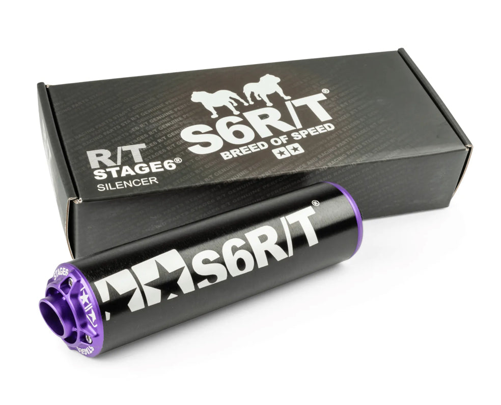 SILENCIEUX D'ÉCHAPPEMENT STAGE6 R/T 100CC NOIR ET VIOLET
