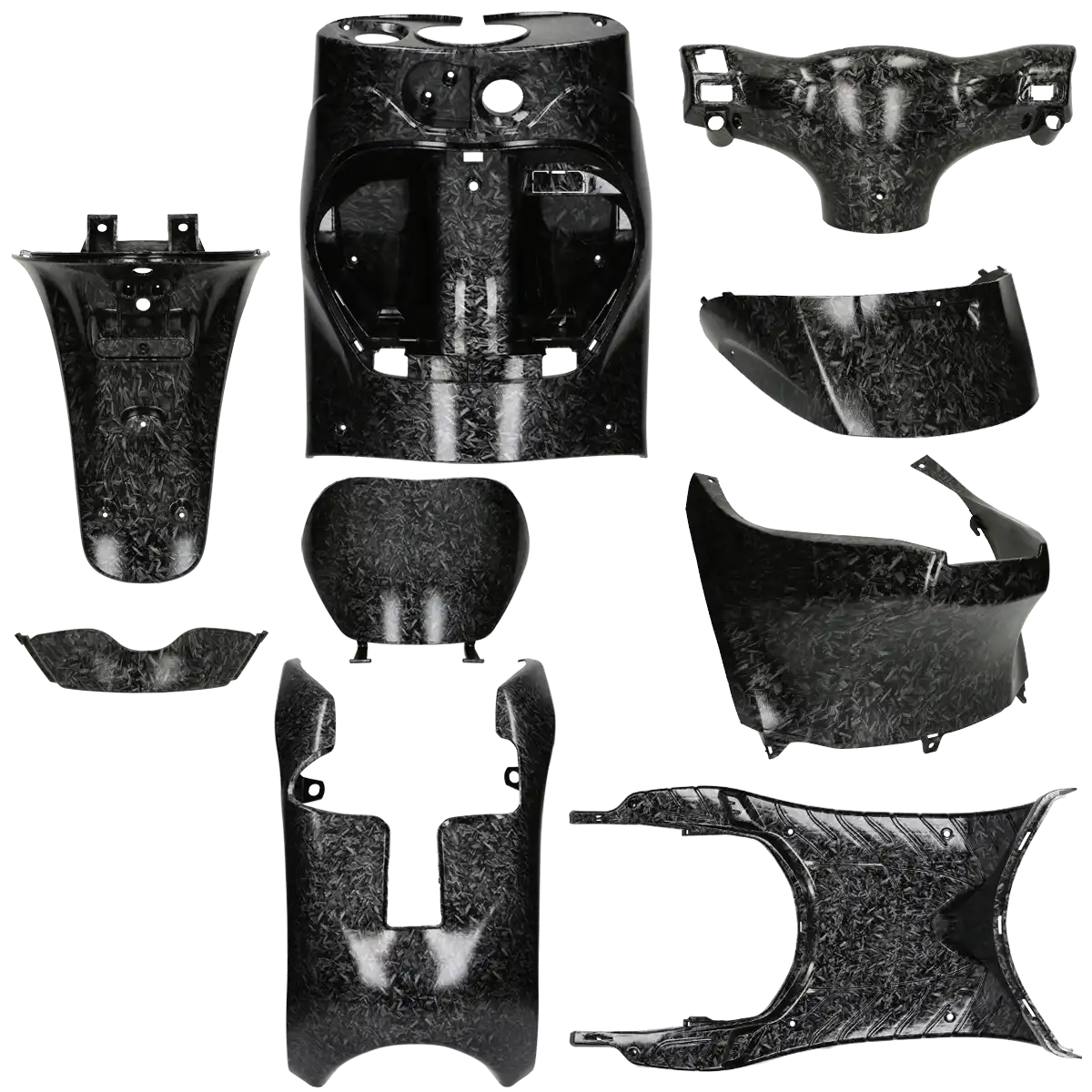 Kit carénage Intérieur Piaggio Zip 2000 Carbon