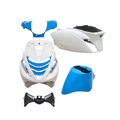Kit carénages modèle SP Polini bleu/blanc 5 pièces Zip 2000