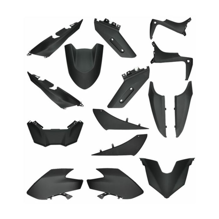 Kit carénage Yamaha T-Max 530 2016-> noir mat 15 pièces