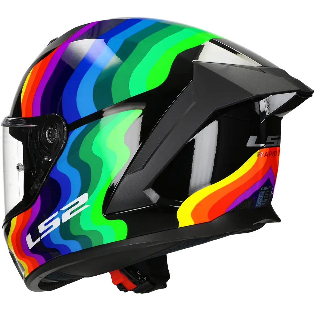 Casque LS2 Rapid III Flow FF820 noir / multicolore