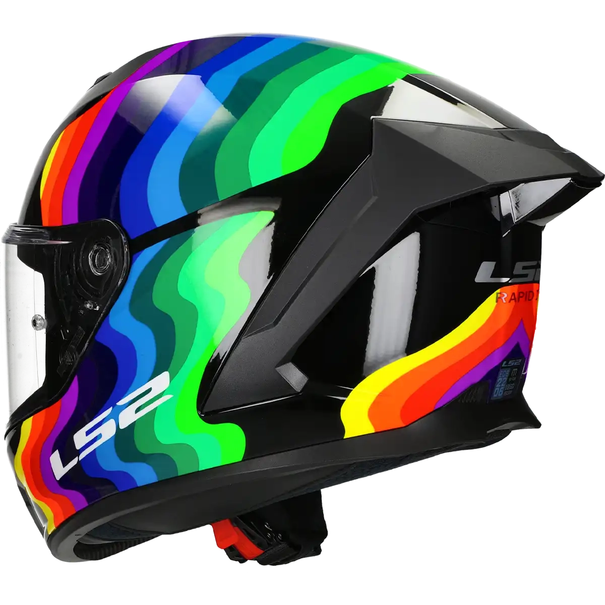 Casque LS2 Rapid III Flow FF820 noir / multicolore