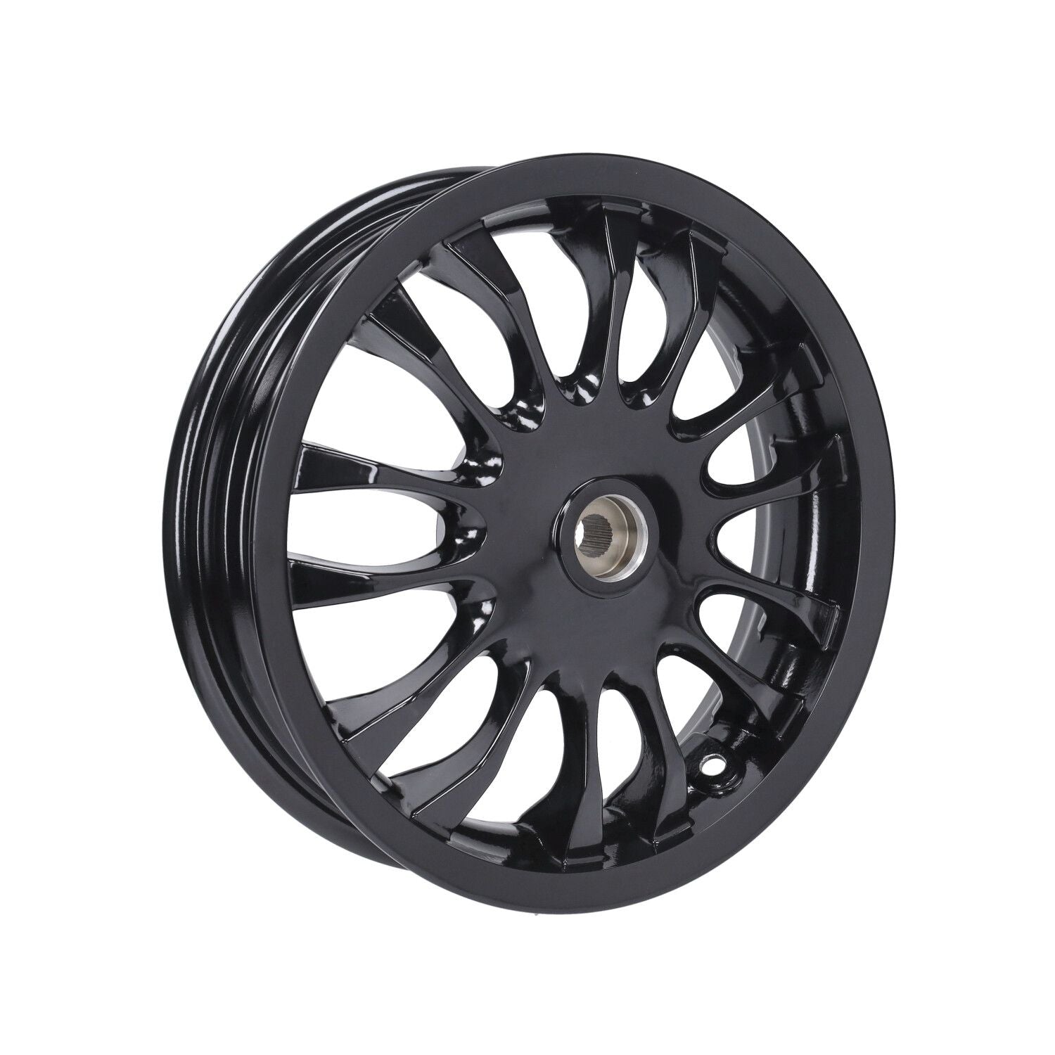Jante arrière petit tambour 110mm noir brillant Piaggio Zip / Vespa origine