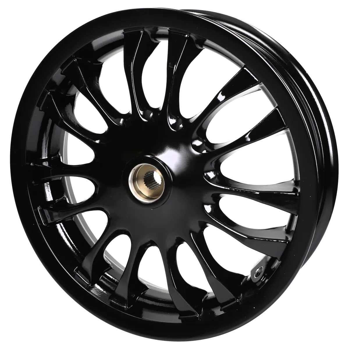 Jante arrière petit tambour 110mm noir brillant Piaggio Zip / Vespa origine