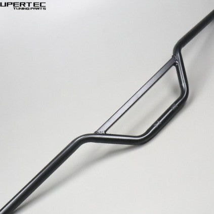 Guidon cross acier noir Ø22 mm Supertec