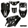 Kit carénage MBK Booster, Yamaha BWs Metallic noir 6 pièces (apres 2004)