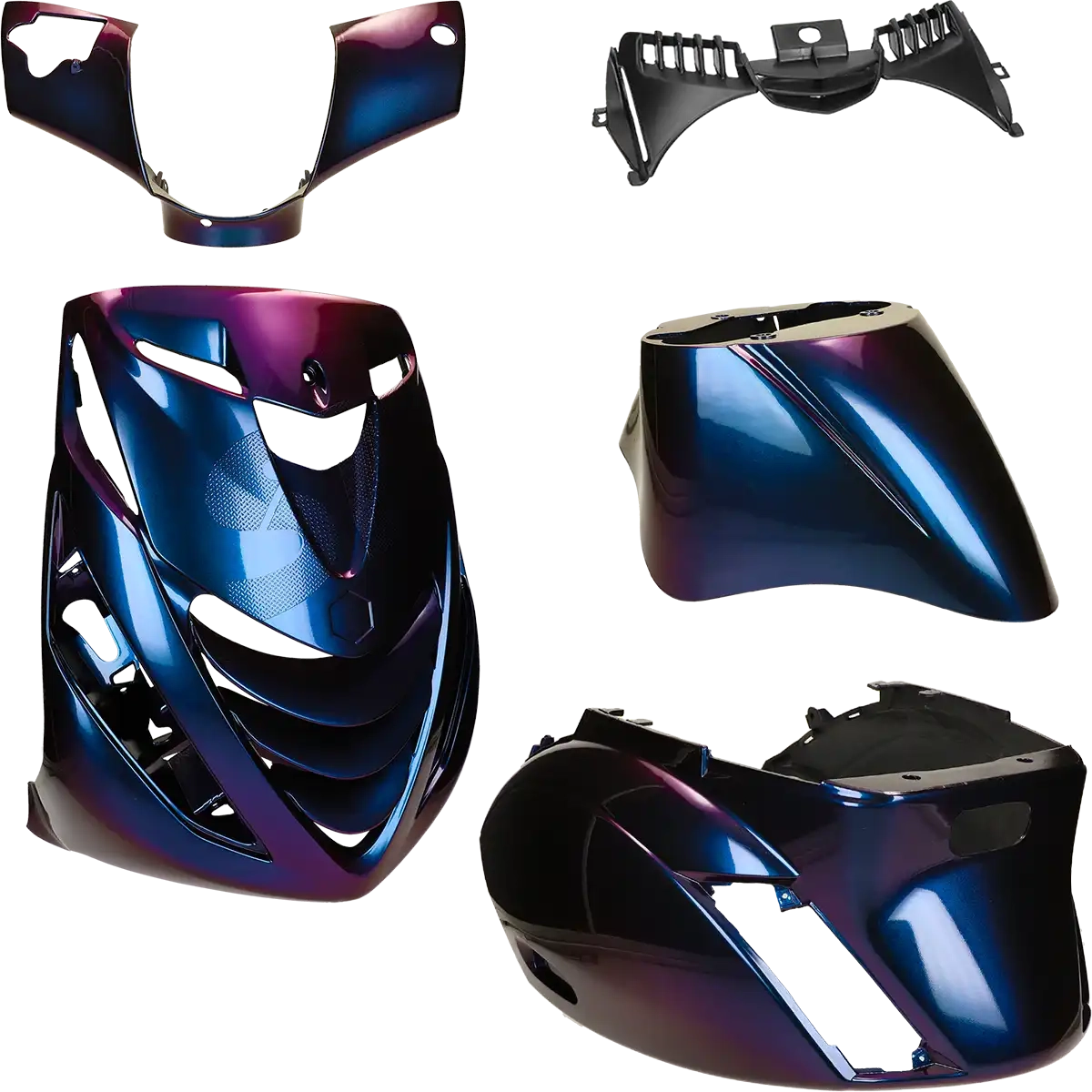 Kit carénage Piaggio Zip SP brilliant Caméléon bleu violet