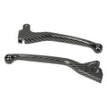 Leviers de frein Mezoly pour Piaggio Zip 2000 carbone brillant