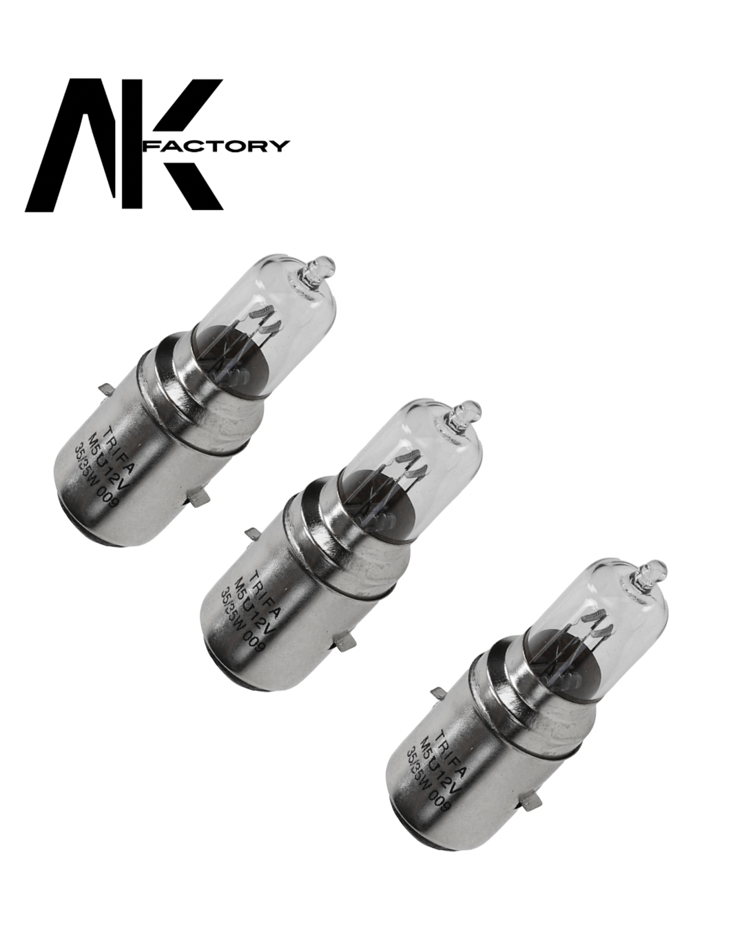 Lampe 12V 35/35W BA20D Halogène lot de 3