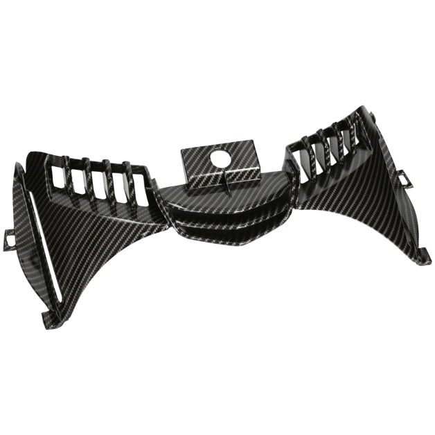 Grille face avant haut de Piaggio Zip SP , zip 4T , zip 2000 haute brillance carbon