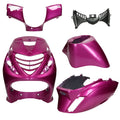 Kit carénage SP look Piaggio Zip violet métallique DMP 5 pièces zip sp , zip 4T , zip 2000