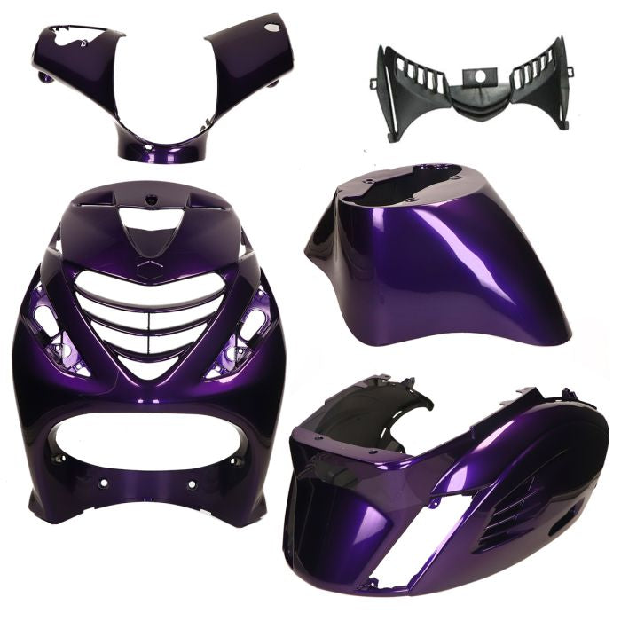 Kit SP look Piaggio Zip RS-1 BMW Twilight violet DMP 5 pièces zip sp , zip 4T, zip 2000