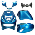 Kit carénage SP look Piaggio Zip Ice candy bleu 5 pièces zip sp zip 4T zip 2000