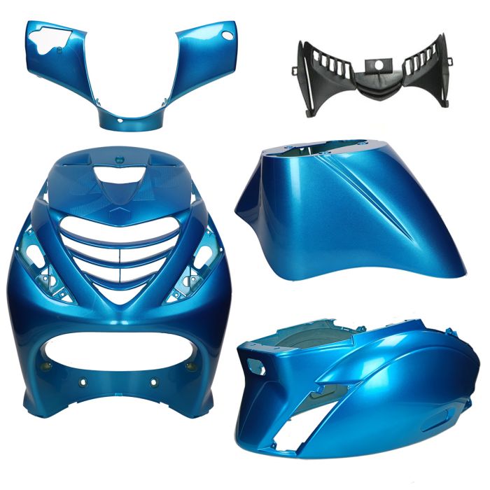 Kit carénage SP look Piaggio Zip Ice candy bleu 5 pièces zip sp zip 4T zip 2000