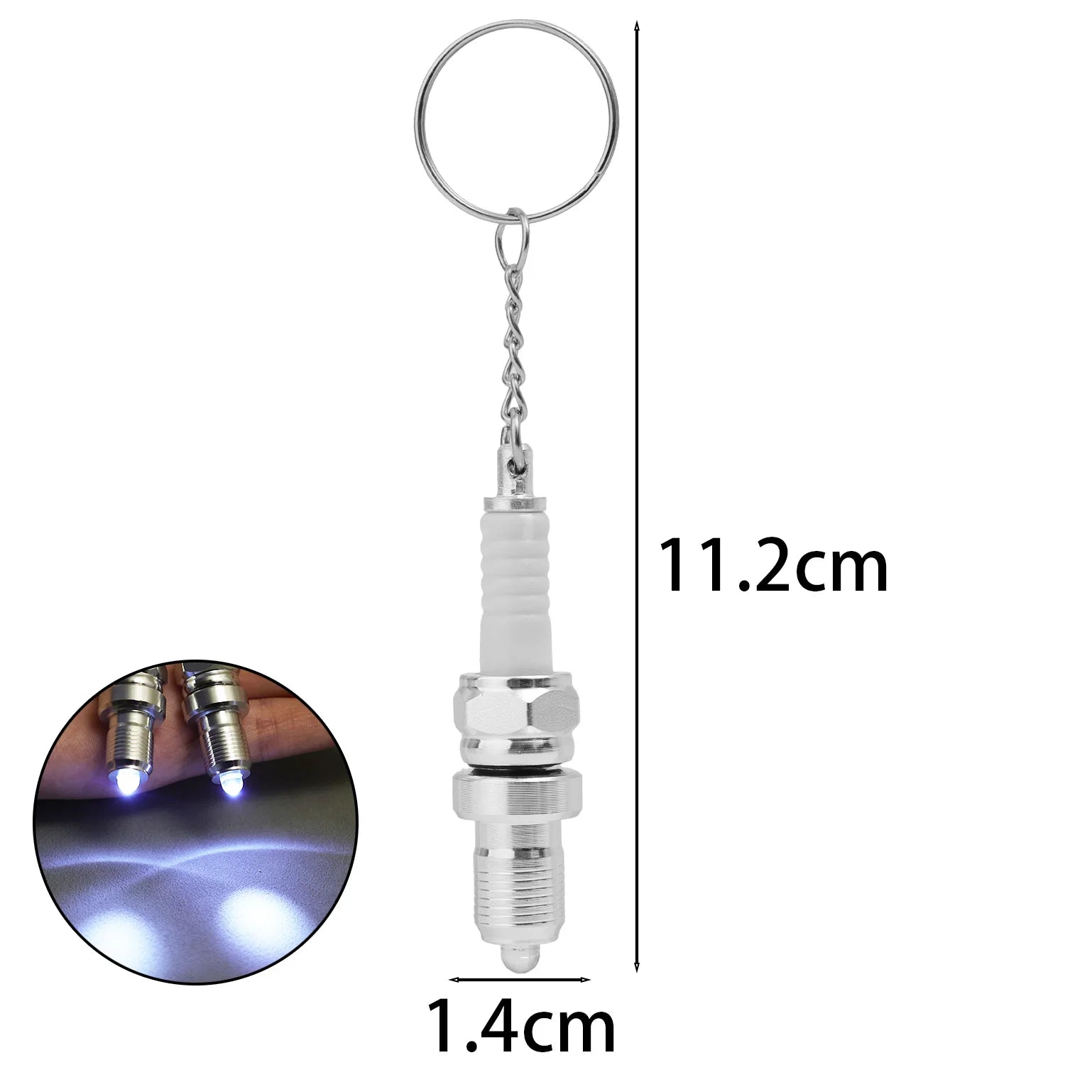 Porte clé bougies de moteur lumineuse