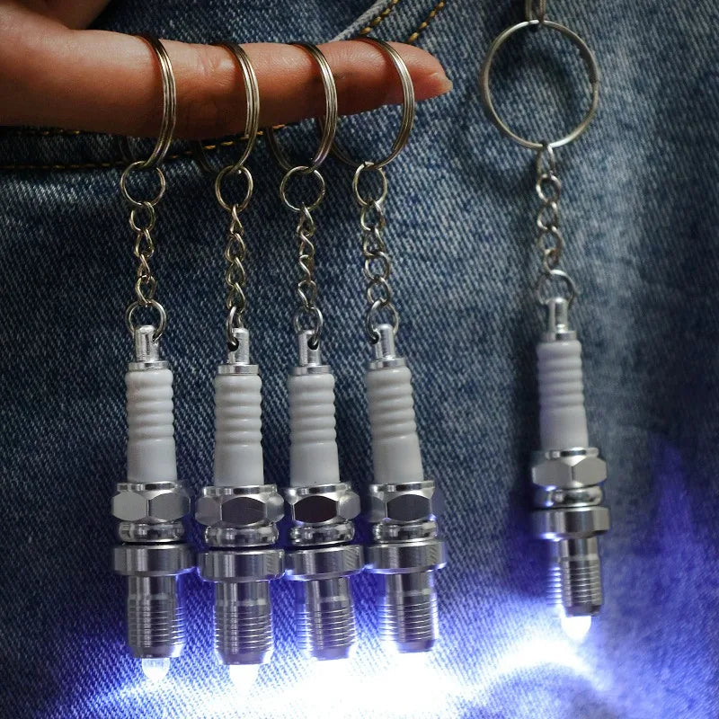 Porte clé bougies de moteur lumineuse