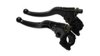 LEVIERS NOIR ALUMINIUM POUR MOTO UNIVERSEL 22MM