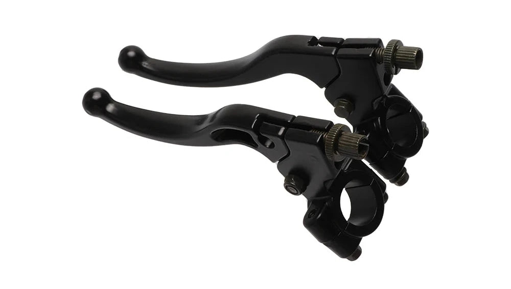 LEVIERS NOIR ALUMINIUM POUR MOTO UNIVERSEL 22MM