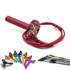 Poignée d'accélérateur rapide CNC 7/8'' pour moto avec kit de câble d'accélérateur réglable pour Dirt Pit Bike, scooter, ATV, quad, 50cc