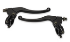 LEVIERS NOIR ALUMINIUM POUR MOTO UNIVERSEL 22MM