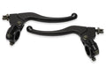 LEVIERS NOIR ALUMINIUM POUR MOTO UNIVERSEL 22MM