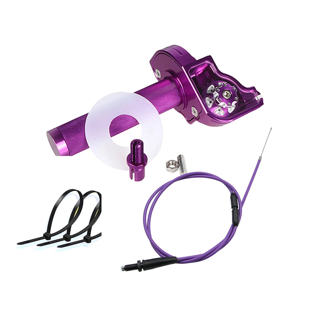 Poignée d'accélérateur rapide CNC 7/8'' pour moto avec kit de câble d'accélérateur réglable pour Dirt Pit Bike, scooter, ATV, quad, 50cc