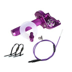 Poignée d'accélérateur rapide CNC 7/8'' pour moto avec kit de câble d'accélérateur réglable pour Dirt Pit Bike, scooter, ATV, quad, 50cc