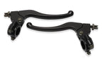 LEVIERS NOIR ALUMINIUM POUR MOTO UNIVERSEL 22MM